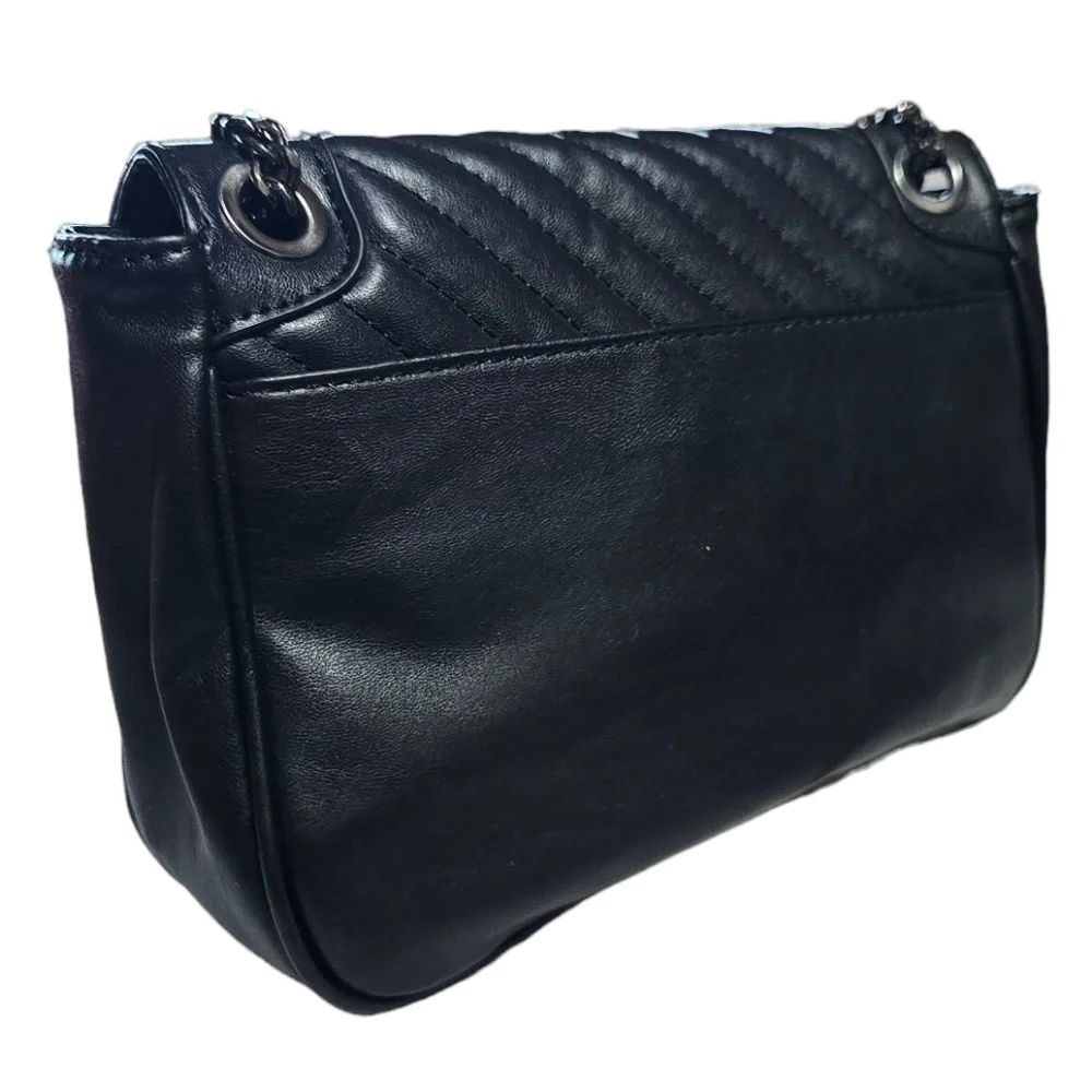 BADGLEY MISCHKA Diagonal Quilt Convertible Crossbody Bag NWOT